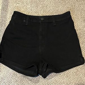BDG Black super high waist shorts